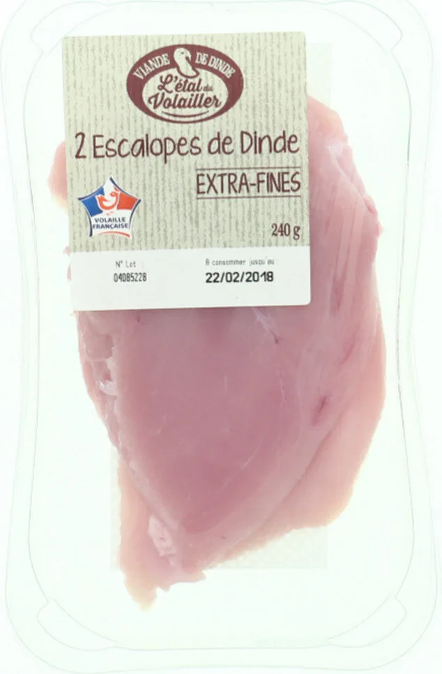 Escalopes de dinde extra fines