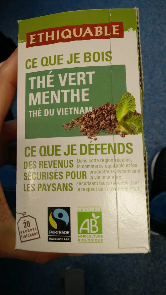Thé vert menthe thé du Vietnam