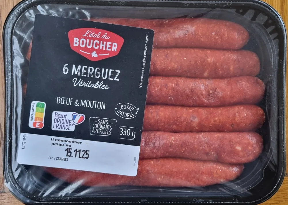 6 Véritables Merguez