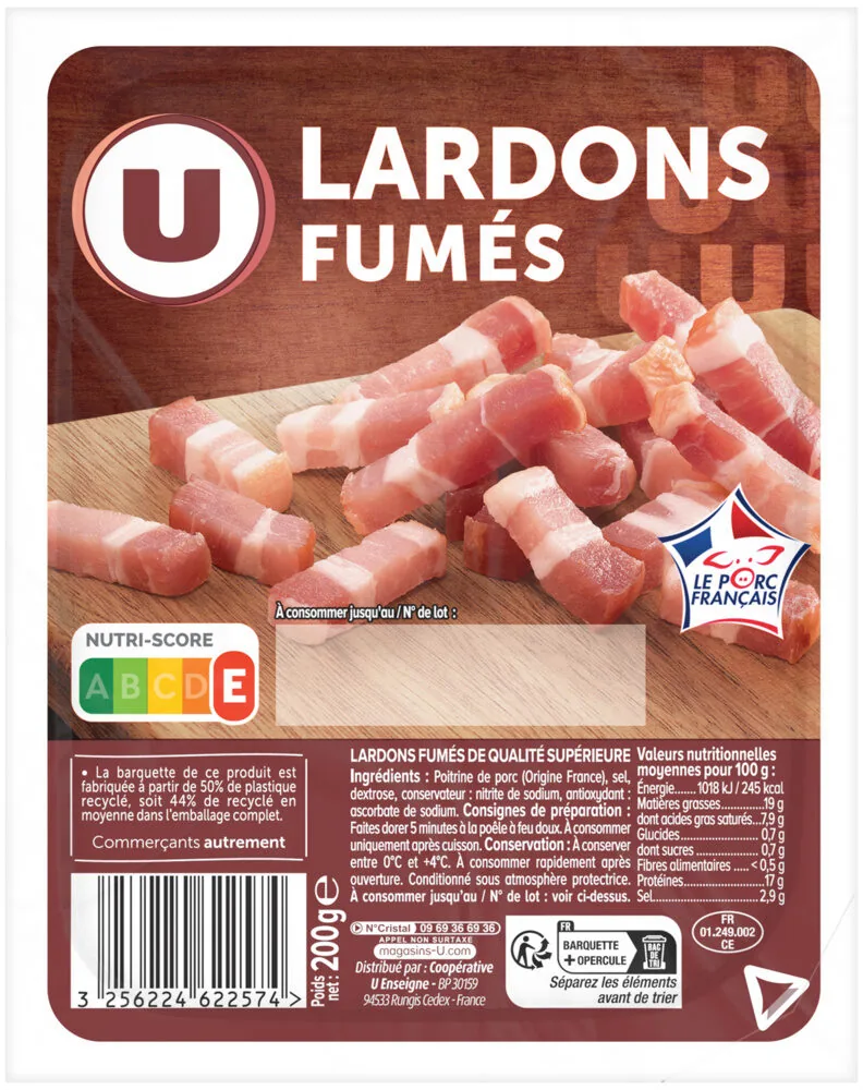 Lardons fumés - 200g