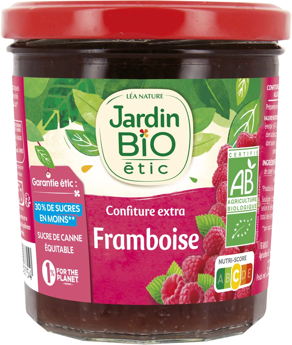 Jardin bio Confiture extra de framboise imp