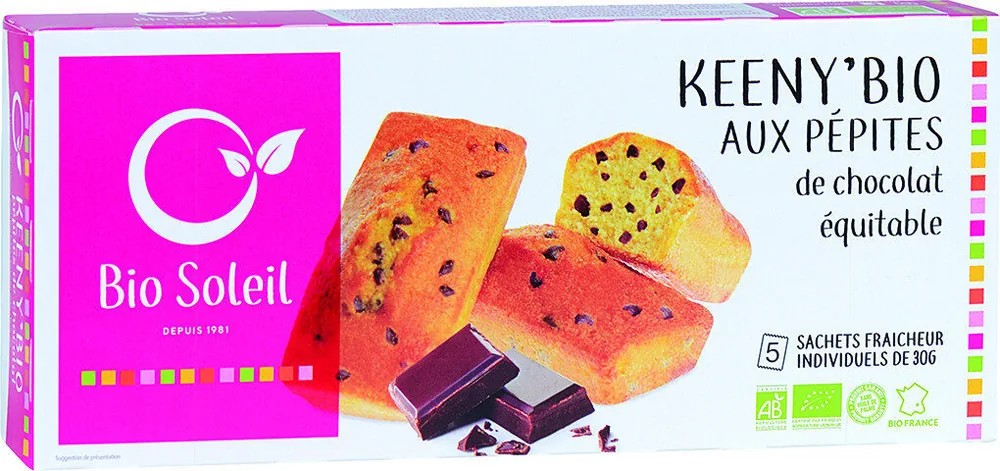 Keeny'Bio aux pépites de chocolat équitable