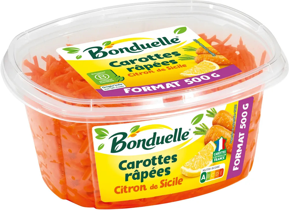 Carottes rapees citron dnp 500g